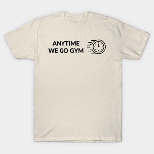 Anytime Fitness | Anytime We Go Gym Clock Logo T-Shirt